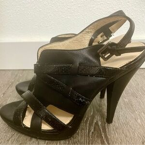 Calvin Klein Black Strappy Heels